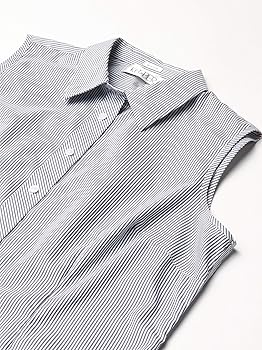 Kasper Women's Easy Care Oxford Fitted Sleeveless Shirt